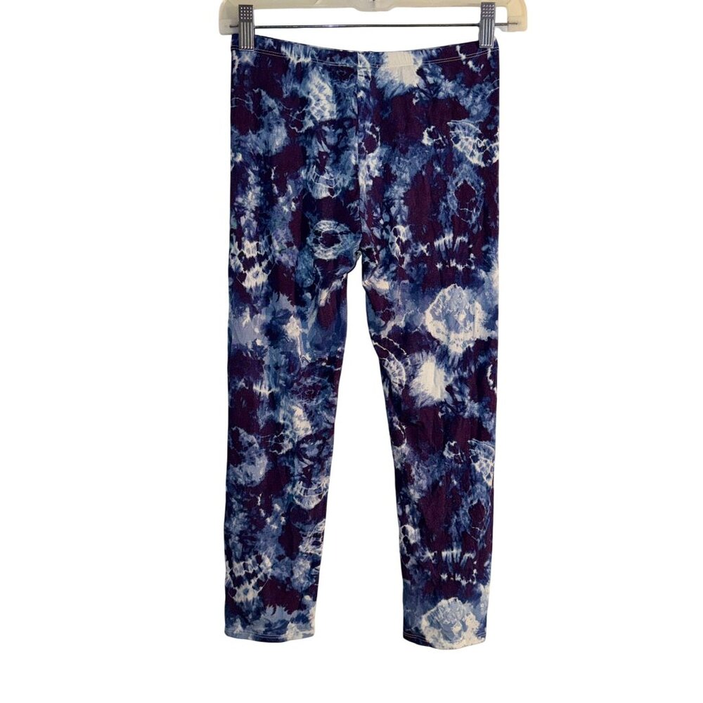 Loveappella Womens Tie-Dye Leggings Small Rayon/Spandex Blend